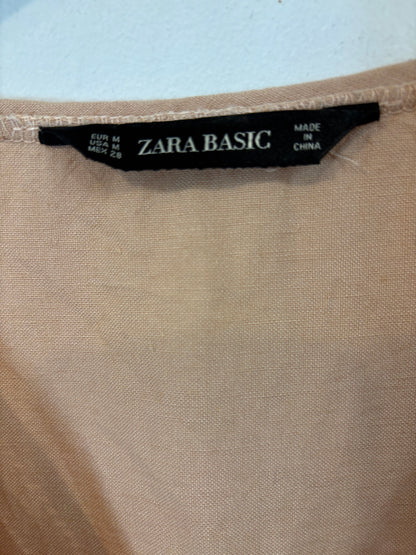 ZARA. Top maquillaje detalle manga. T M