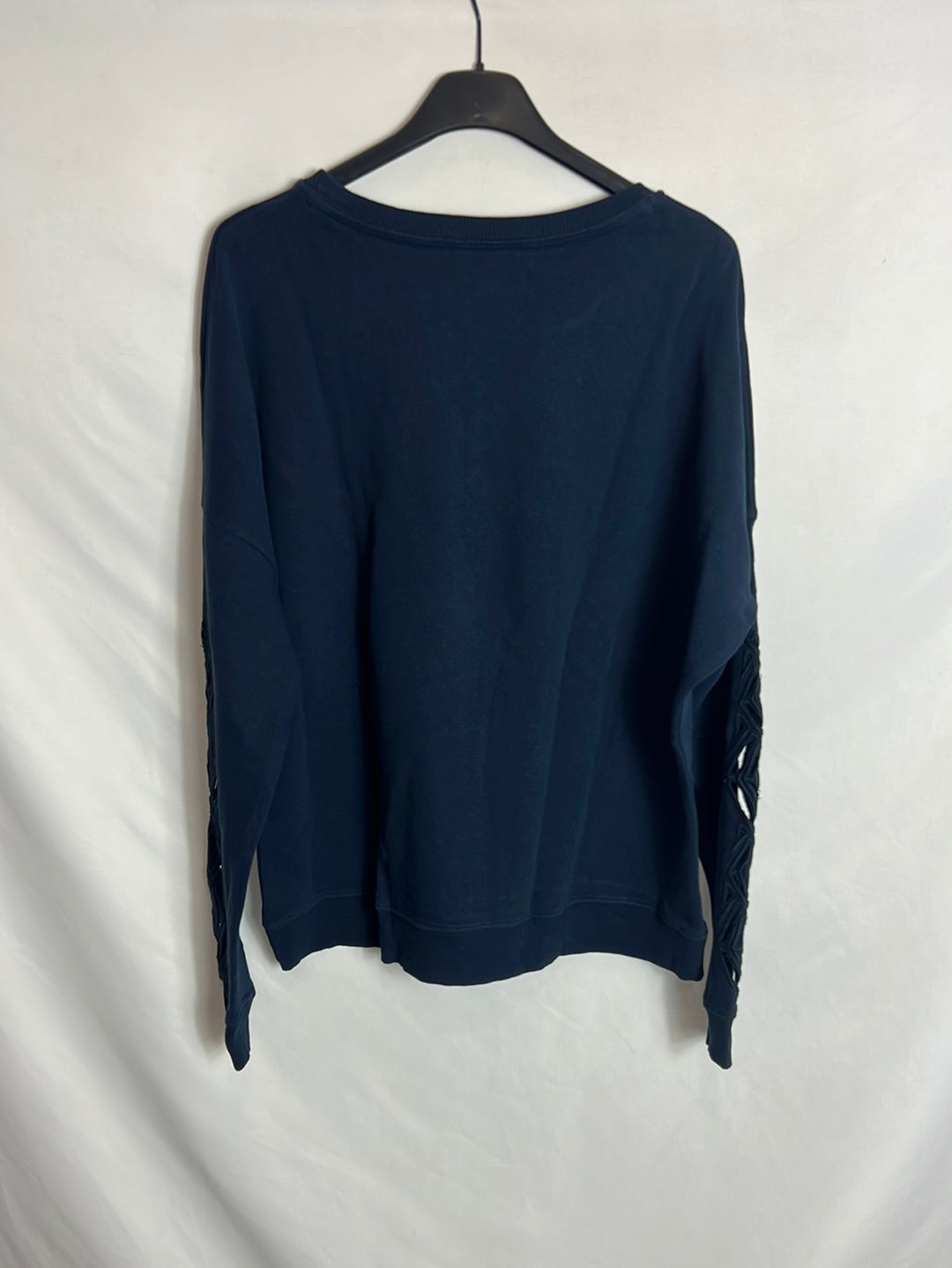 ZADIG&VOLTAIRE . Sudadera azul logo pedrería negra. T M