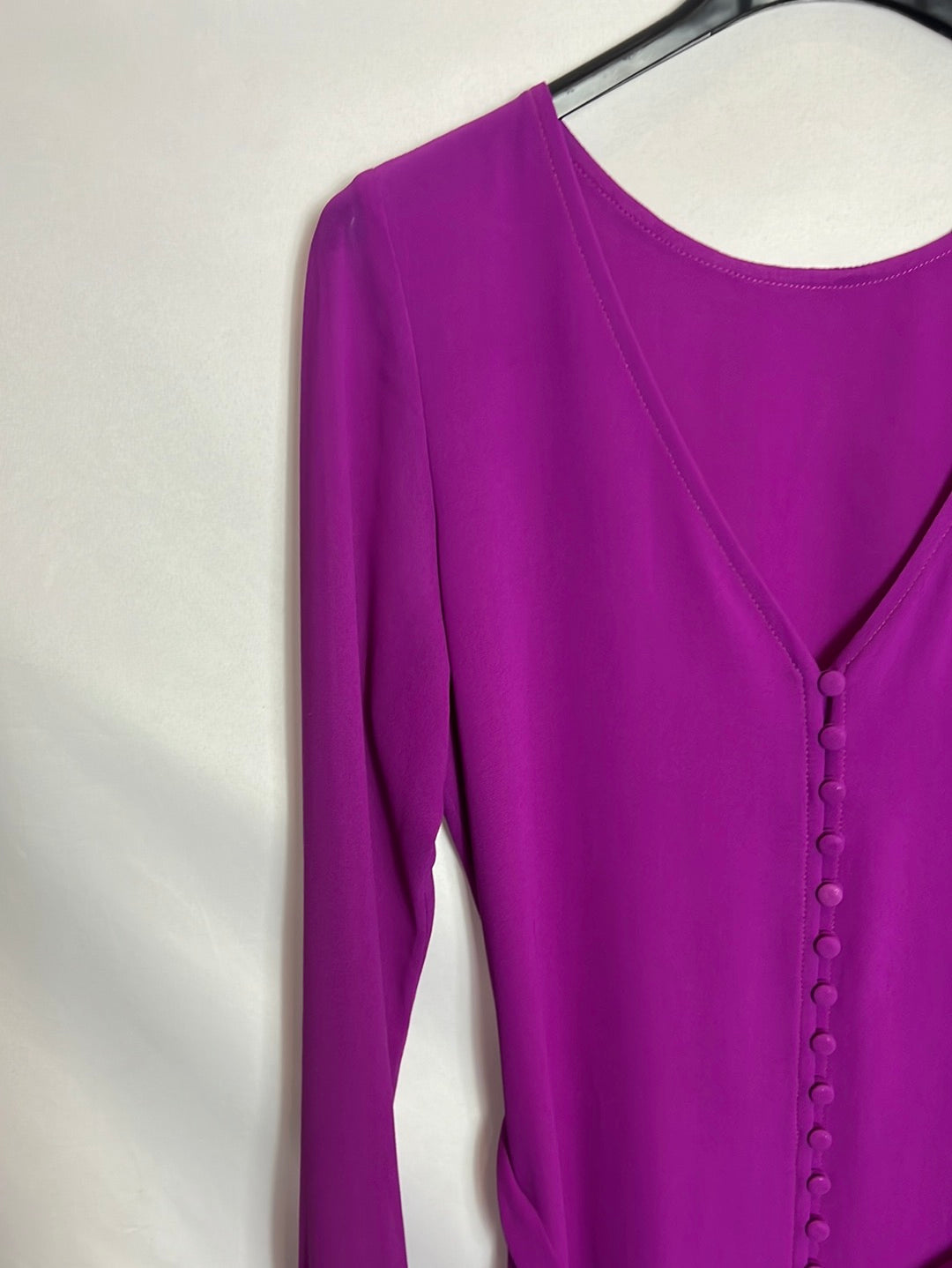 BIMANI. Buttoned bougainvillea midi dress. T.S.