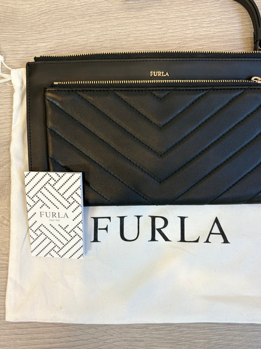 FURLA. Cartera de mano piel