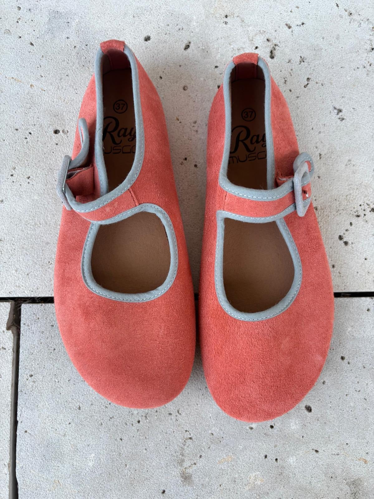 RAY MUSGO. Merceditas piel barefoot. T 37