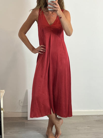 FORTE FORTE. Long flowing satin dress. Size 0 (XS/S)