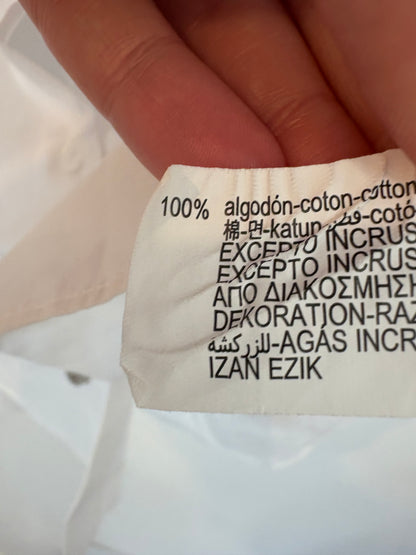 ZARA. White beaded shirt. TS