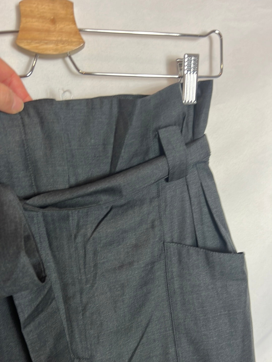 IRO. Dark gray high-waisted pants. Size 34