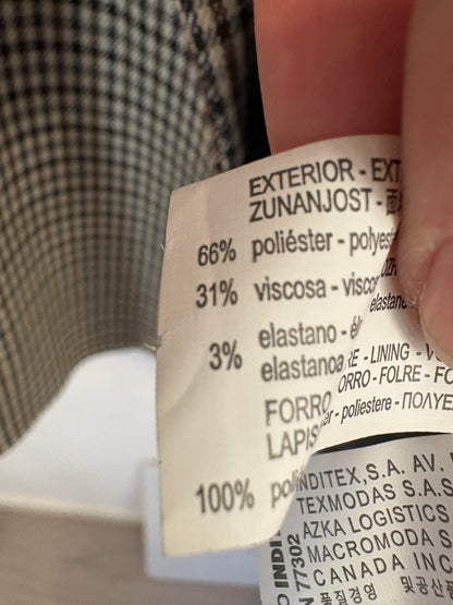 ZARA. Mustard textured back top. TS