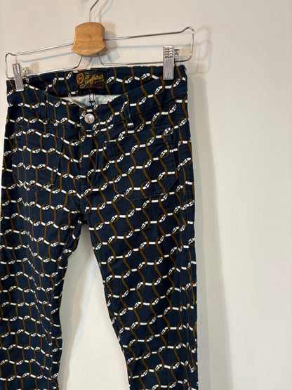 SEAFARER. Pantalón azul estampado bolsillos