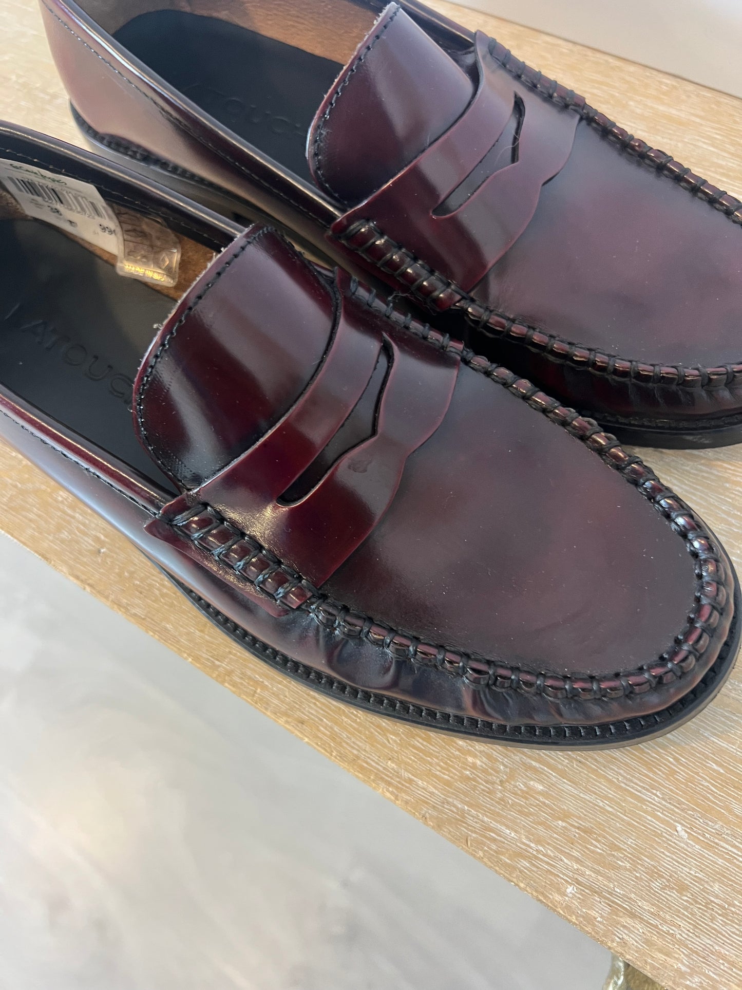 LATOUCHE. Mocasín burdeos piel. T 38