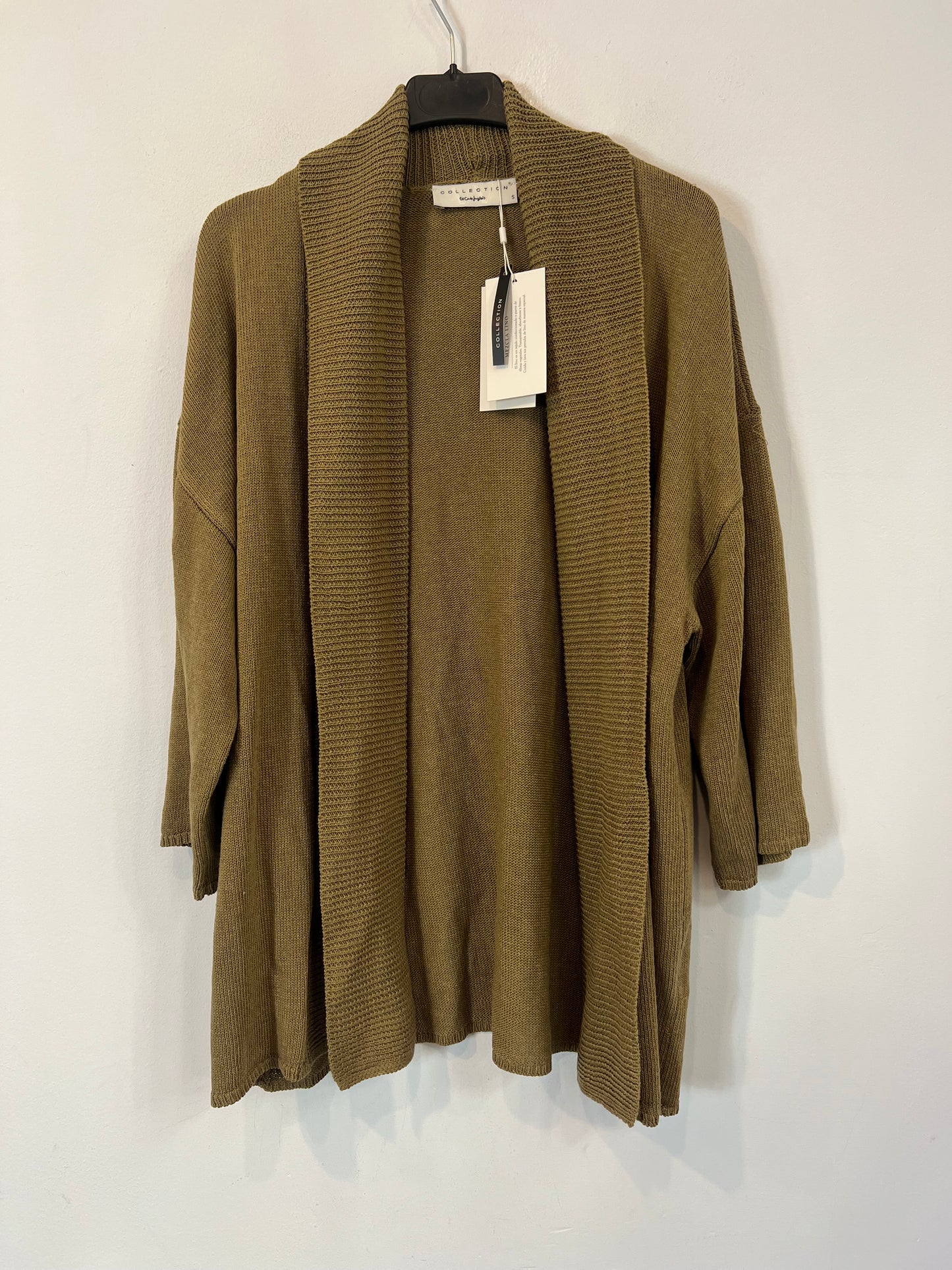 EL CORTE INGLÉS. Cárdigan punto caqui T.s