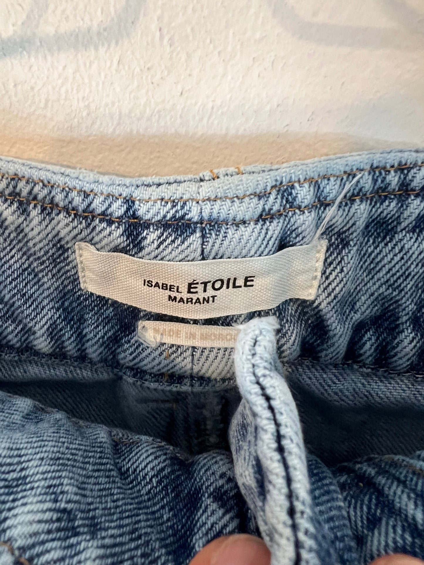 ISABEL MARANT ETOILÉ. Pantalón denim costuras. T 36