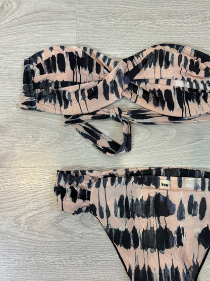 TCN. Bikini estampado rosa empolvado