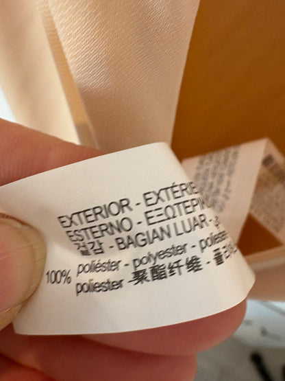 ZARA. Vestido largo elástico fruncidos