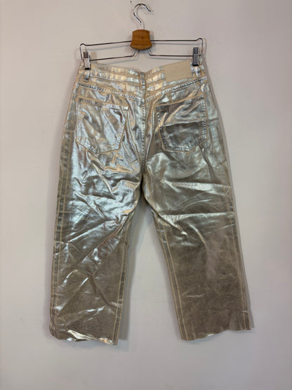 PARFOIS. Pantalón recto encerado