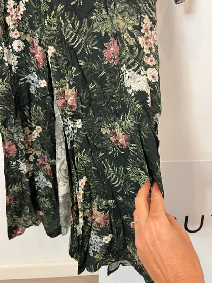 AMITIÉ. Vestido largo estampado fluido. T S