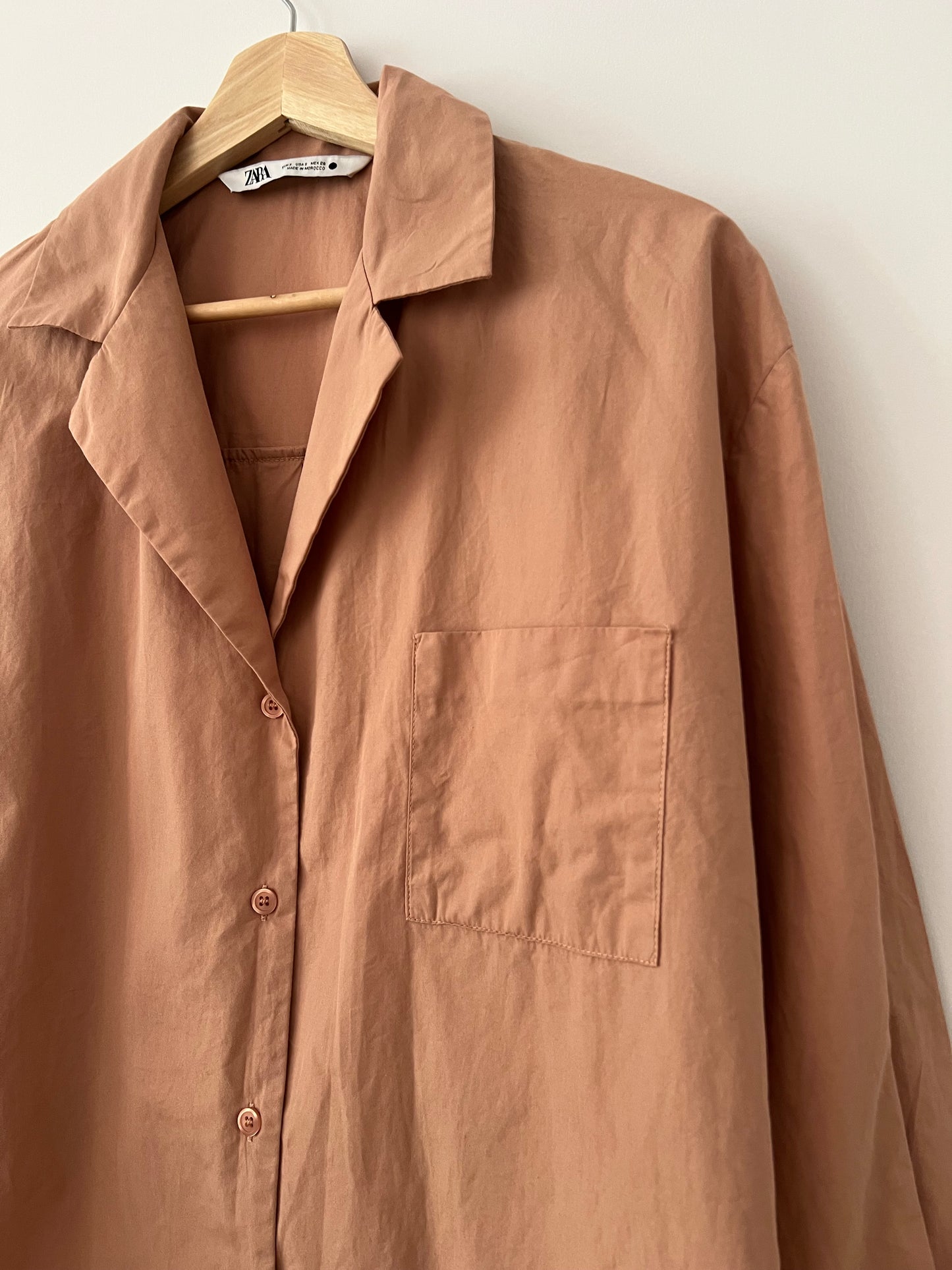 ZARA. Long brown dress TM