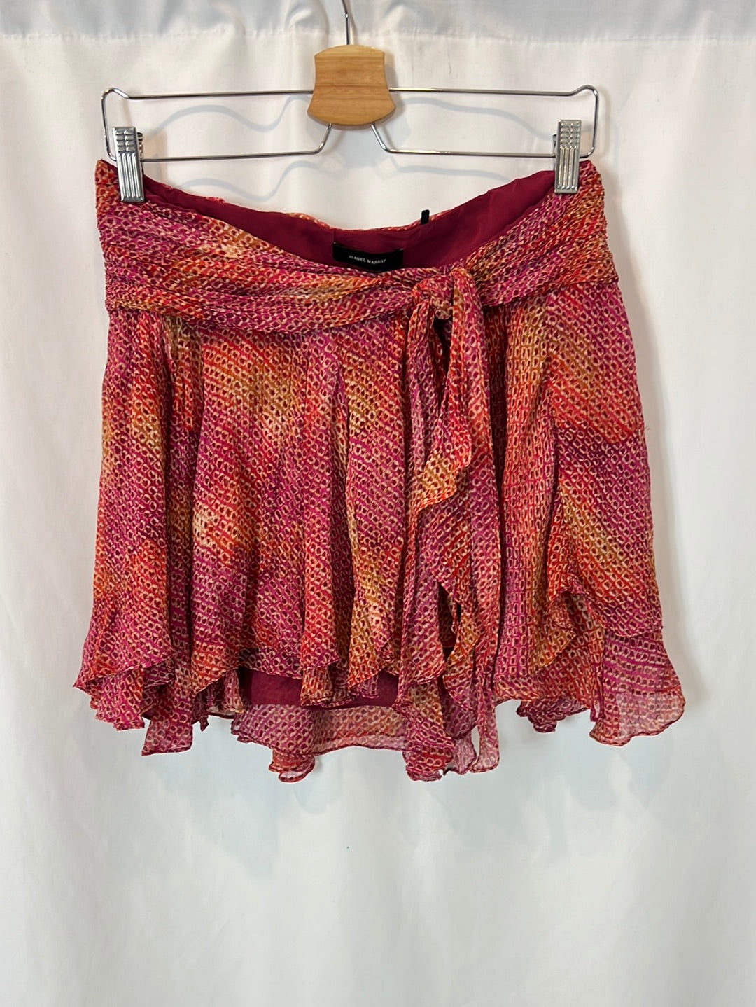 ISABEL MARANT. Printed silk wrap skirt, size 36