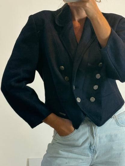 GIESSWEIN. Austriaca azul lana T.40