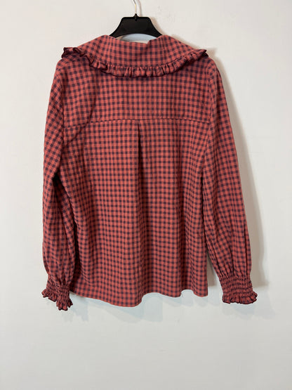 SIMONA. Gingham blouse, size 40