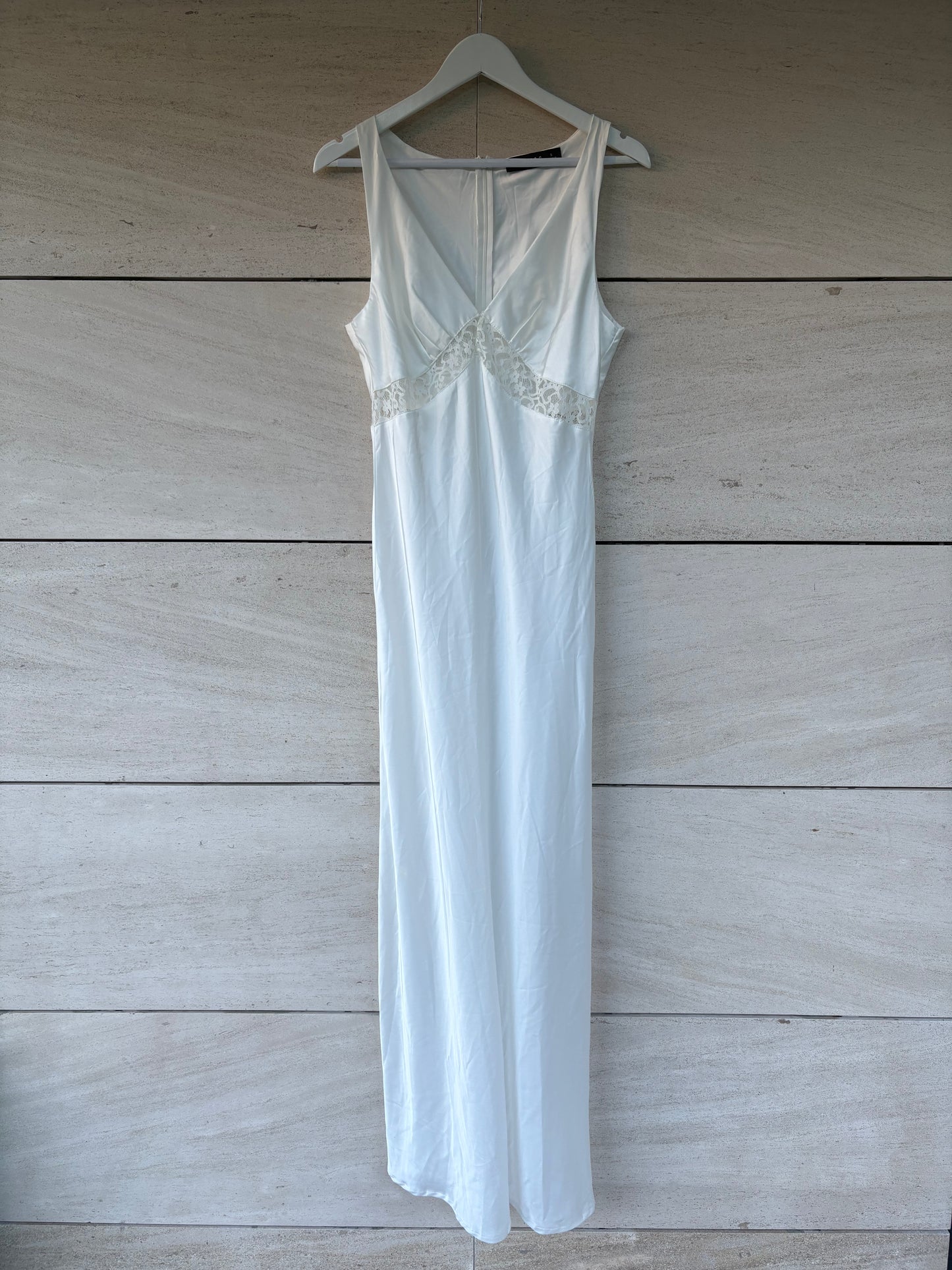 LIONESS. Lencero largo blanco encaje. T S