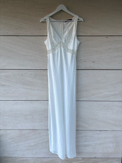 LIONESS. Lencero largo blanco encaje. T S