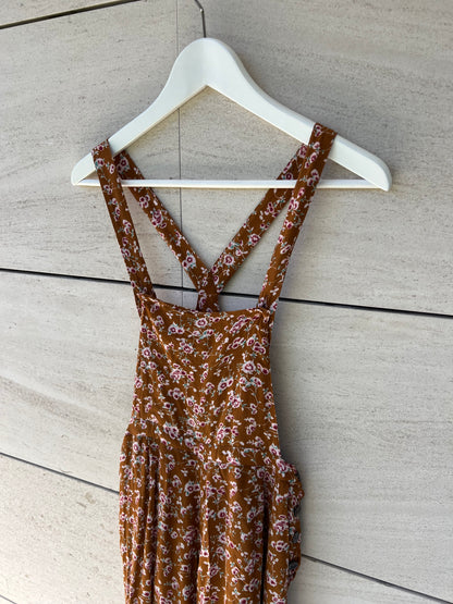 LOUISE MISHA. Peto fluido camel flores. T 36