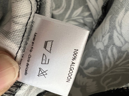 MARAVIC. Vestido negro flores T.xs