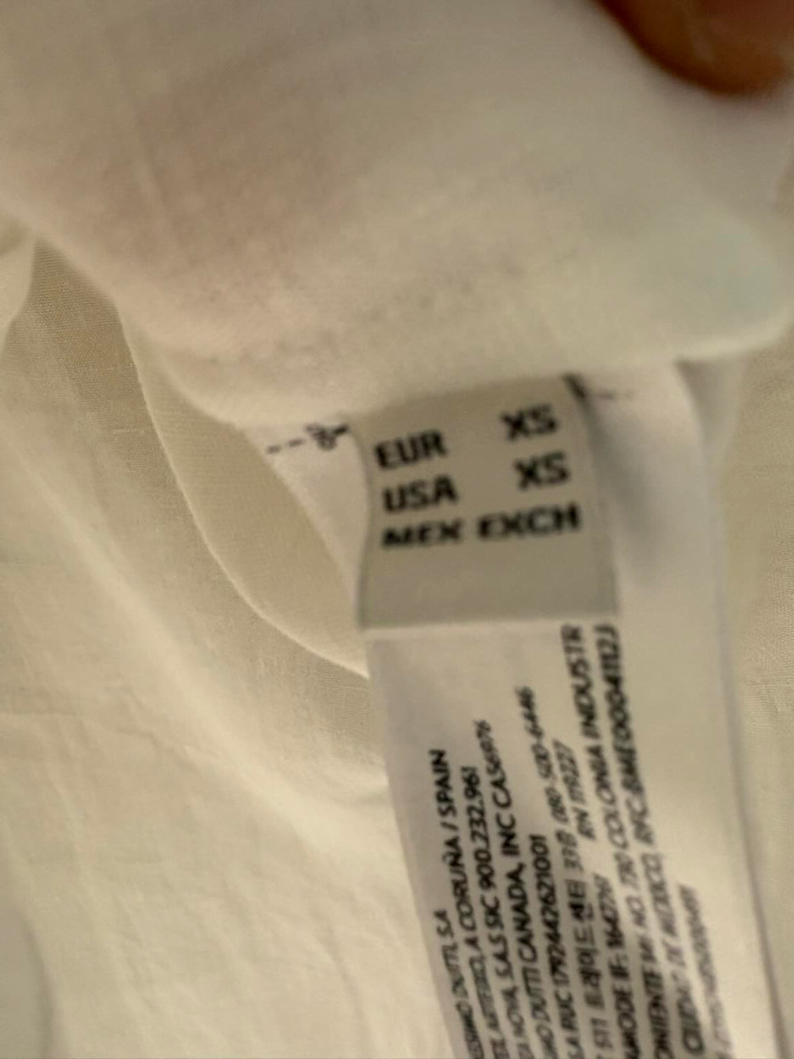 MASSIMO DUTTI Limited Edition. Vestido corto/top  blanco lino lazada