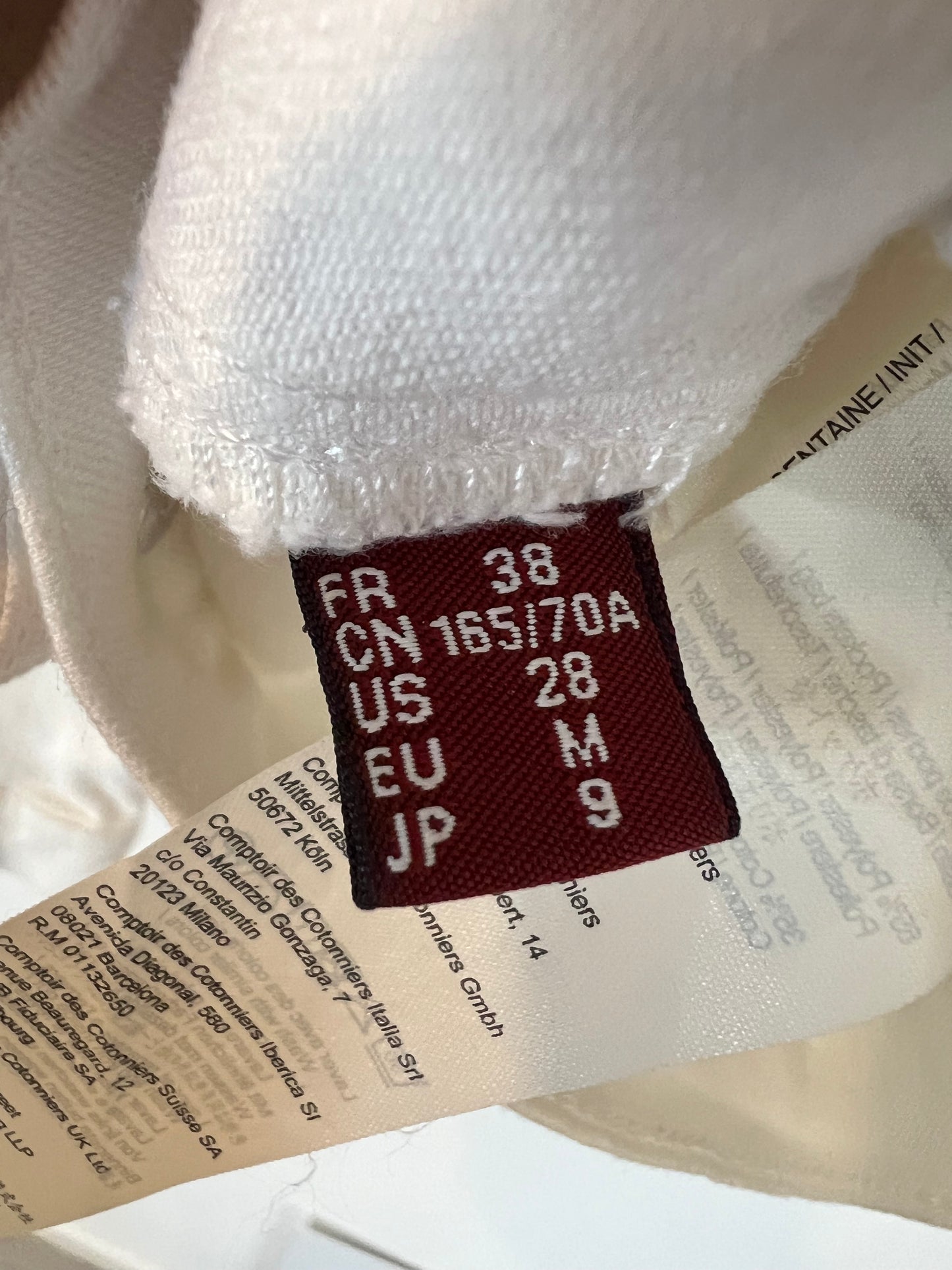 COMPTOIR DES COTONNIERS. Chaqueta denim blanca bolsillo. T 38 (s/m)