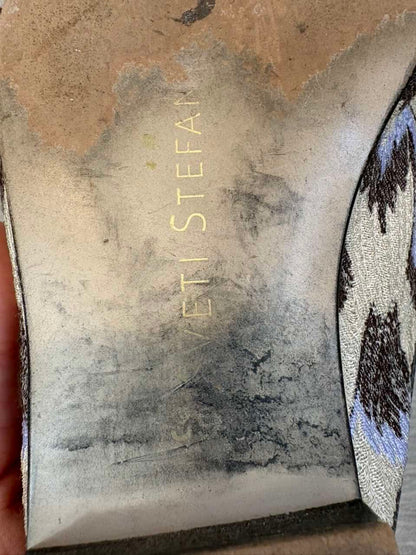 SVETI STEFAN. Mules en piel jacquard. T 39