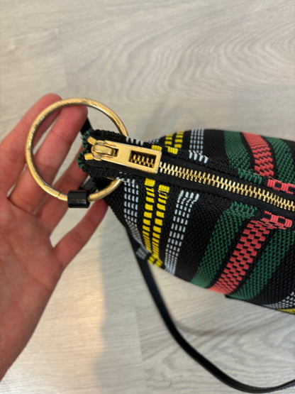 BIMBA Y LOLA. Bolso mediano trenzado colores doble asa