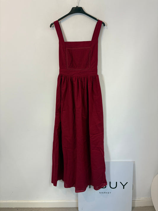 PEPPERMAYO. Vestido largo granate mezcla