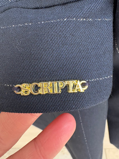 SCRIPTA. Traje de chaqueta azul marino con chaleco