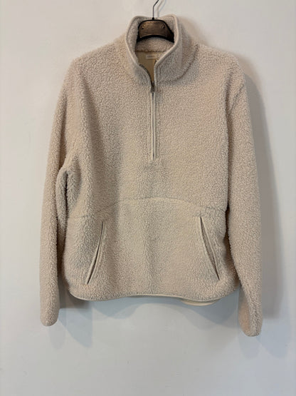 OYSHO. Sudadera borrego beige