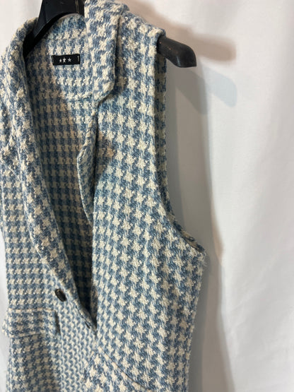 OTRAS. Chaleco pata de gallo bicolor. T S/M