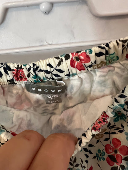 COCONUT. Vestido estampado floral. T 12-18 meses