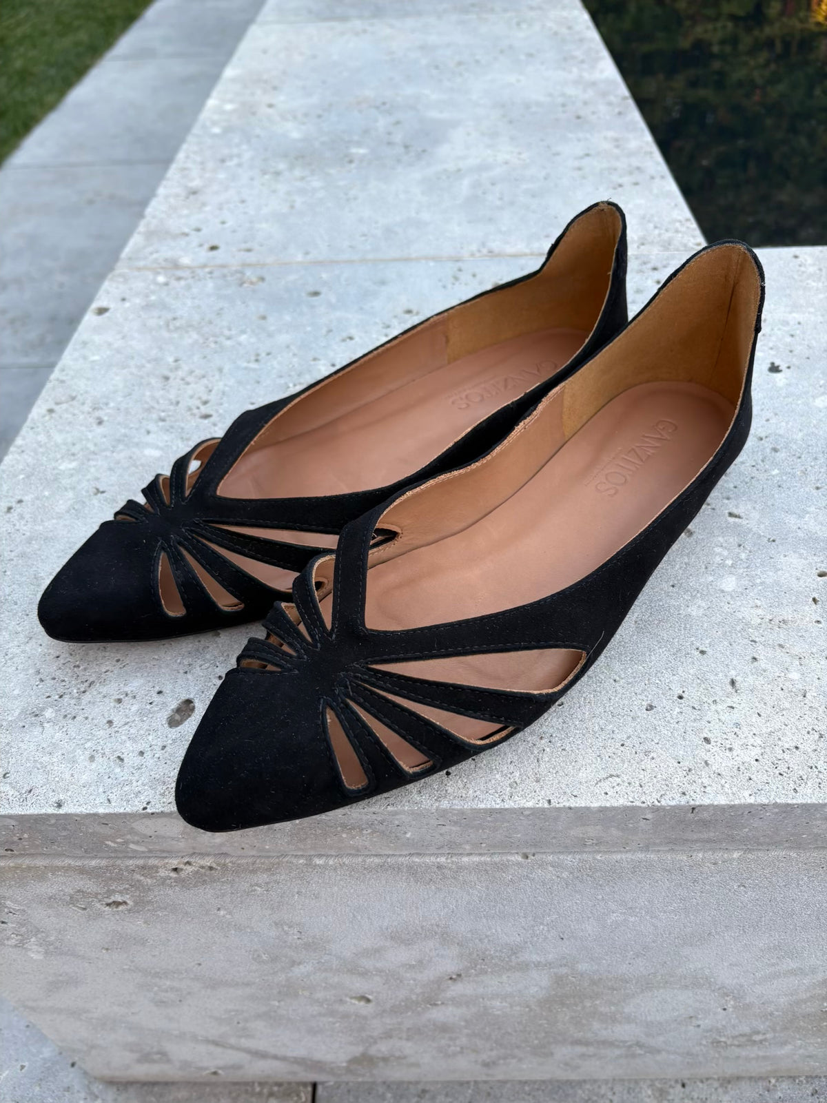 GANZITOS. Bailarina piel en negro. T 40