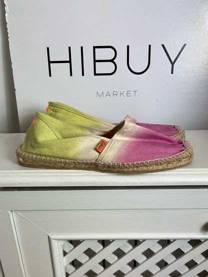 CASTAÑER. Flat tie-dye esparto sneakers. Size 40