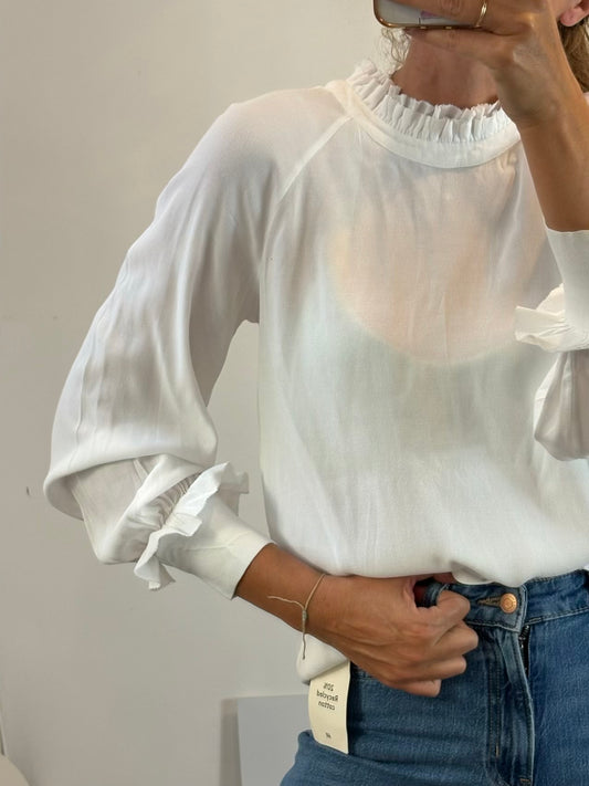 PEDRO DE HIERRO. Blusa blanca fluida