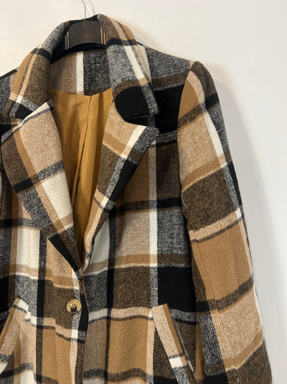 OTRAS. Abrigo paño cuadros T.u(s)