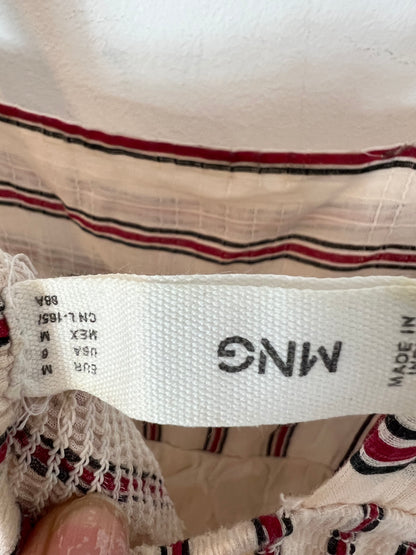 MANGO. Vestido largo rayas. T M