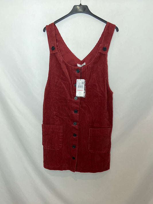 MANGO. Burgundy corduroy dress Tm