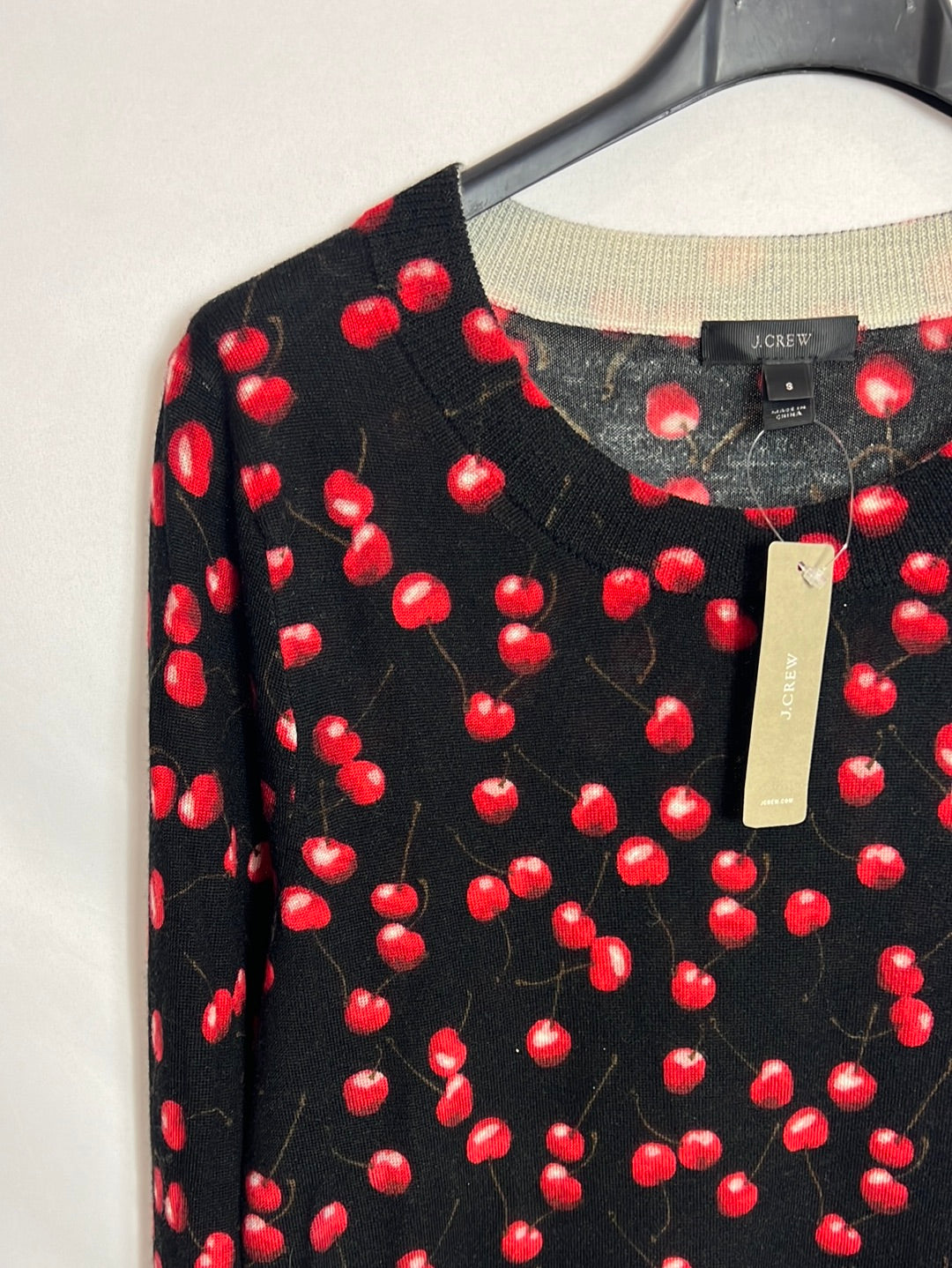 J. CREW. Black cherry wool sweater. TS