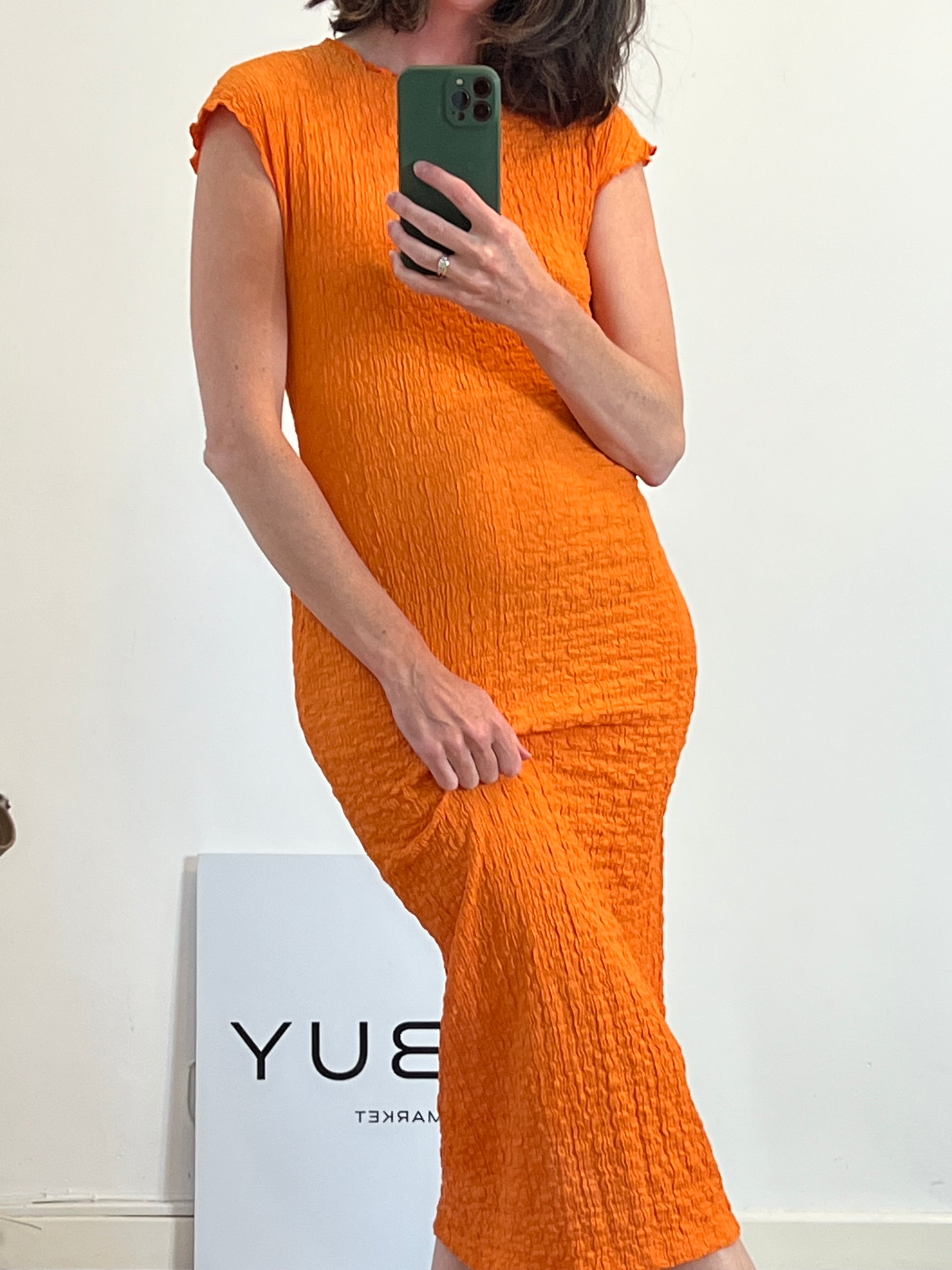 Vestido midi naranjas T S – Hibuy market - Main Image