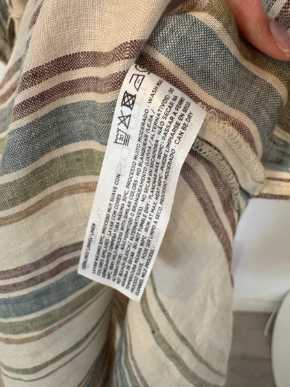 LLOYD´S. Vestido lago lino rayas
