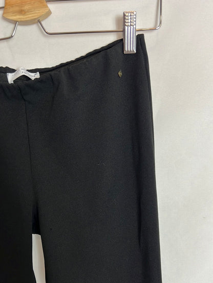 BROWNIE. Black leggings with ruffles Ts/m