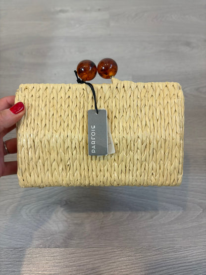 PARFOIS. Bolso rígido rafia