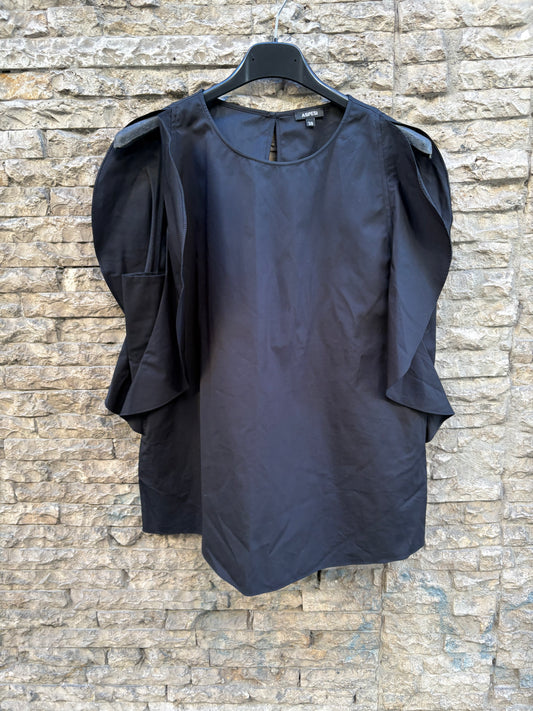 ASPESI. Top negro manga volante