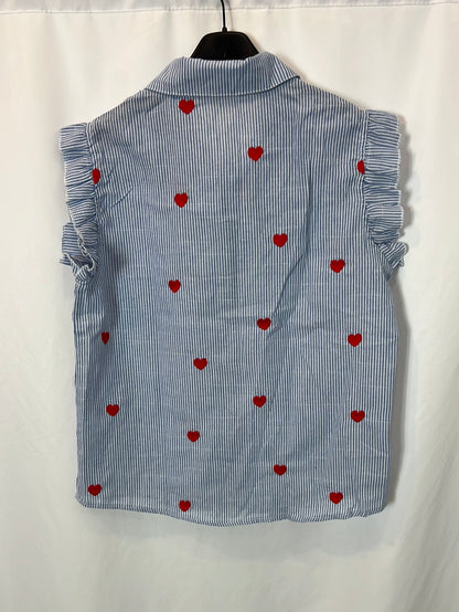 CARLOTA&CO. Blusa rayas corazones T.m/l