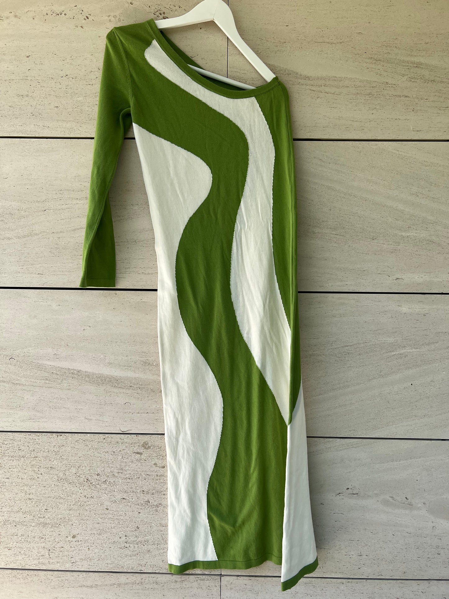 NICOLÍ. Vestido punto asimétrico T.s