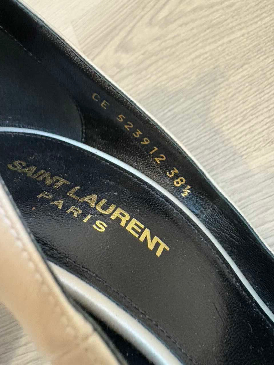 SAINT LAURENT. Tacones seda modelo Tower . T 38,5