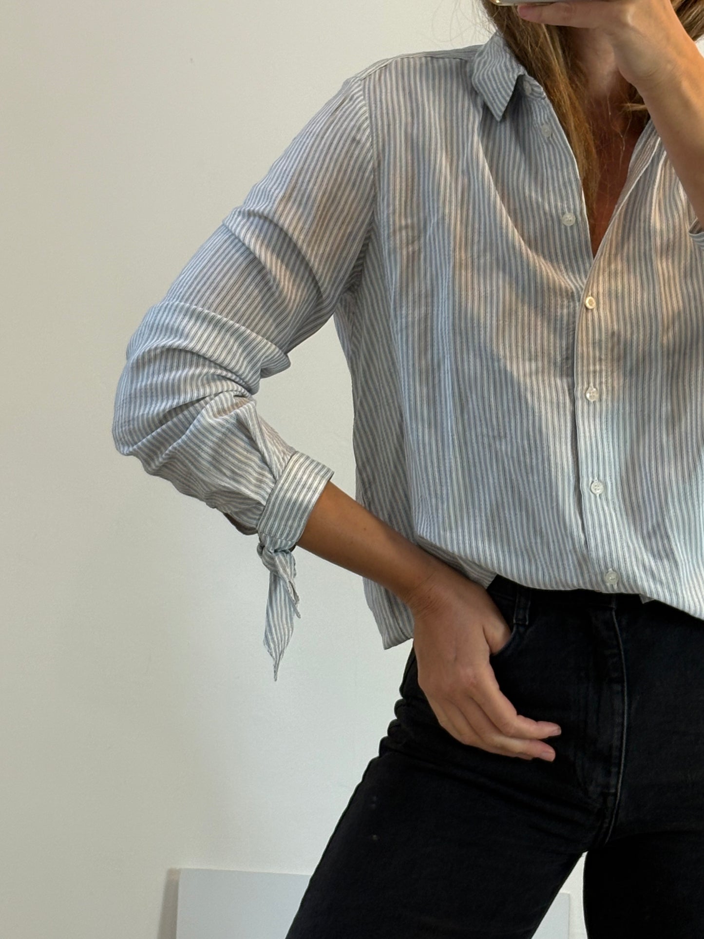 IKKS. Camisa rayas fluida